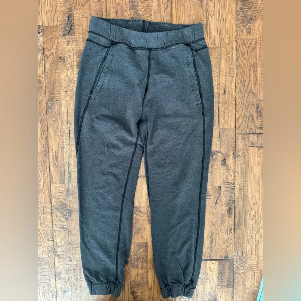Lululemon Sattva Pant‎ II Joggers Gray Heathered Black Women's Size 4 L